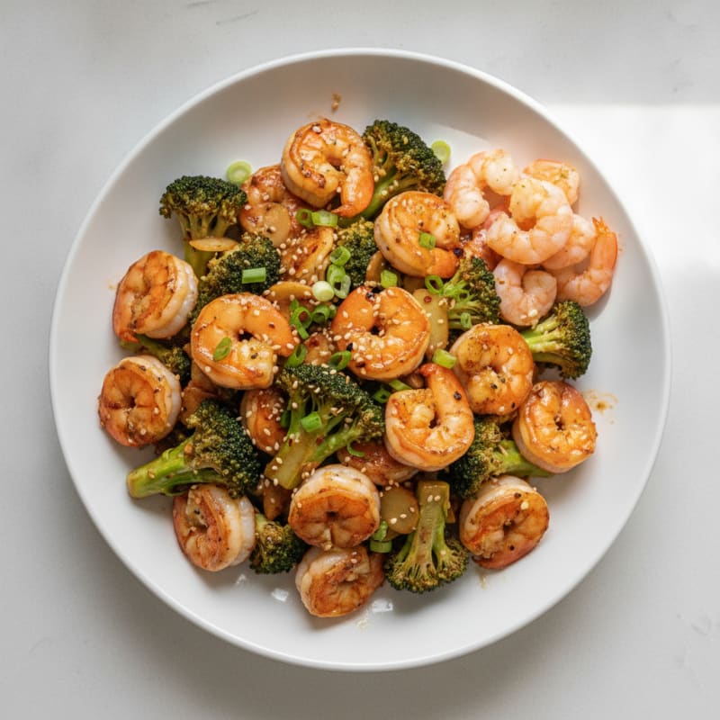 Ginger-Garlic Shrimp and Broccoli Stir-Fry