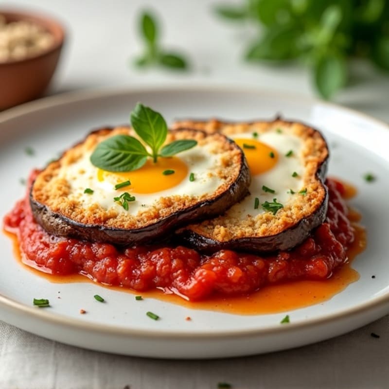 Healthy Baked Eggplant Parmesan