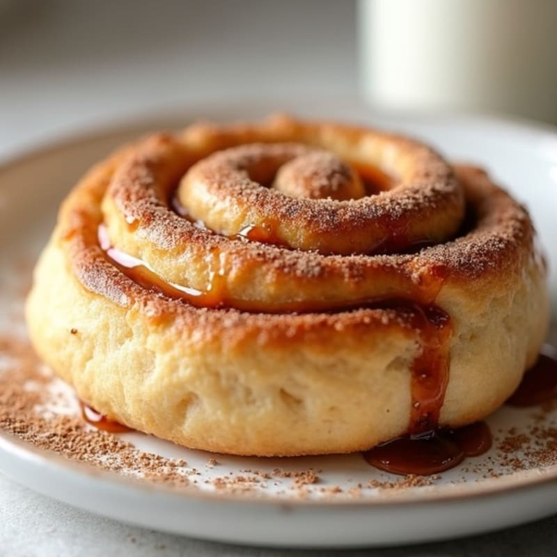 Protein-Packed Almond Flour Cinnamon Roll Breakfast