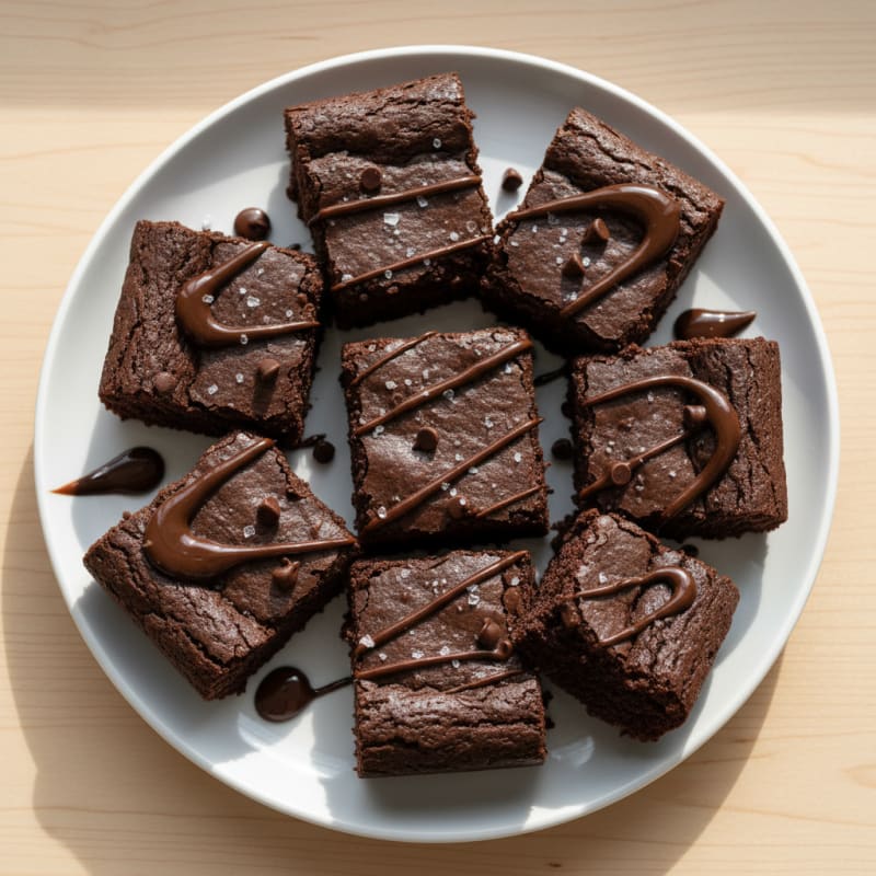Fudgy Double Chocolate Brownie Squares
