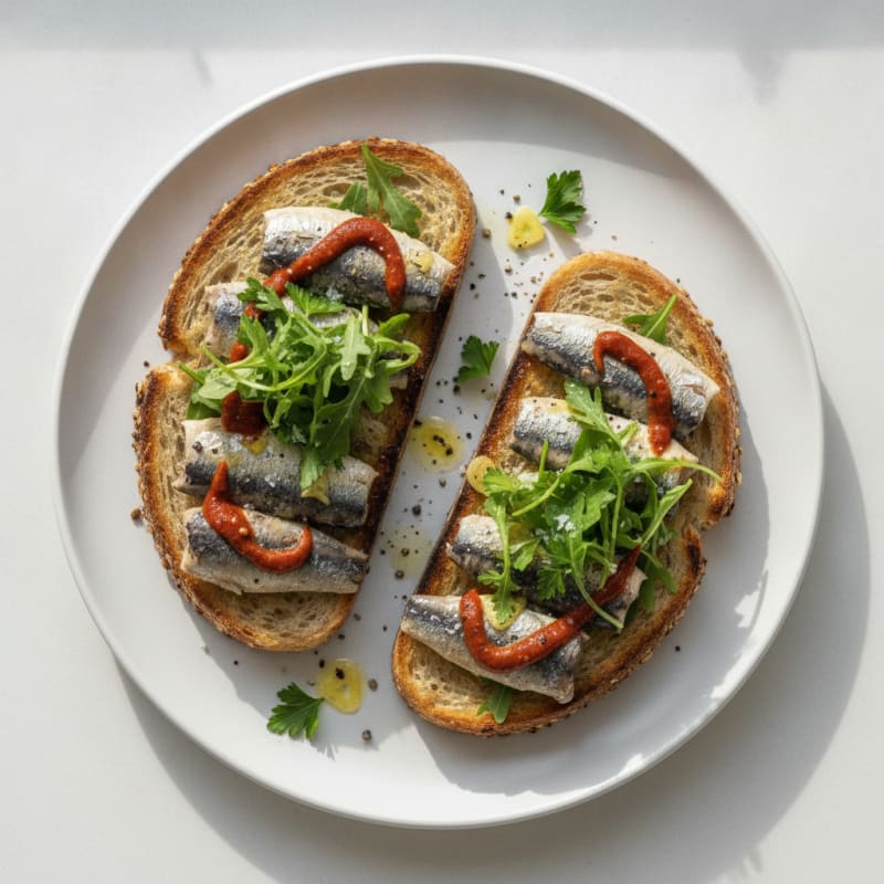Sardine Toasts with Calabrian Chili