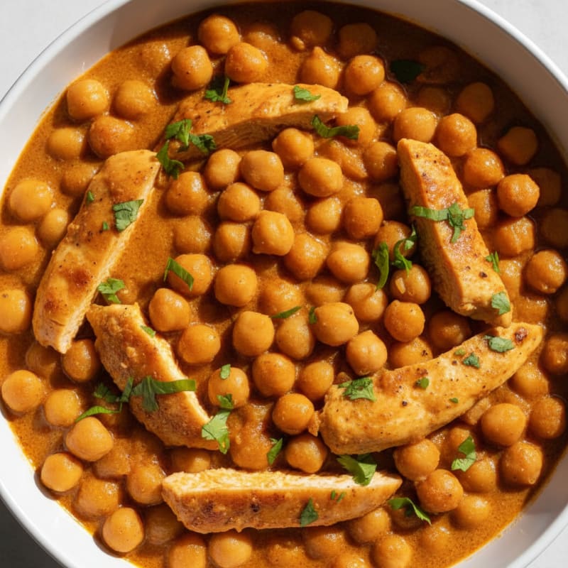 Creamy Spiced Chickpea and Tomato Curry