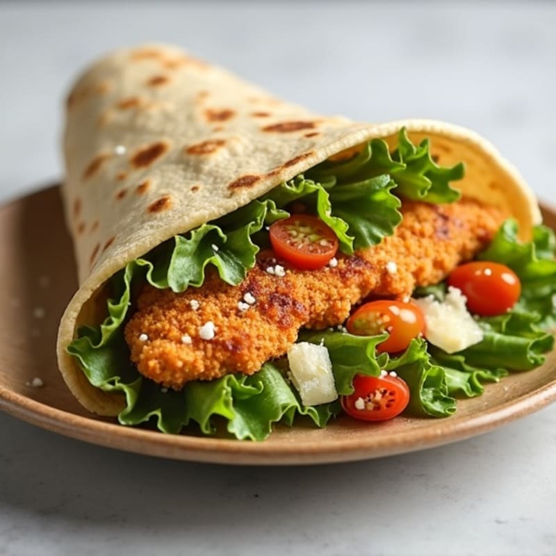 Crispy Chicken Caesar Wrap
