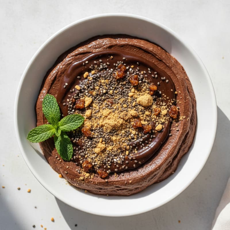 Silky Chocolate Protein Pudding with Greek Yogurt
