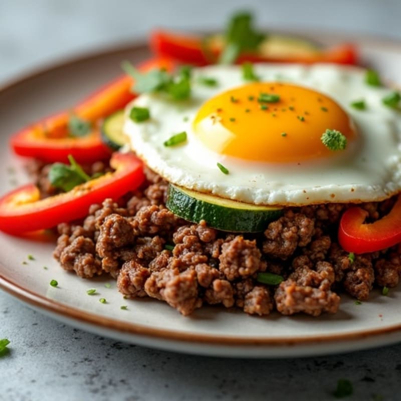 Lean Beef and Crispy Vegetable Skillet