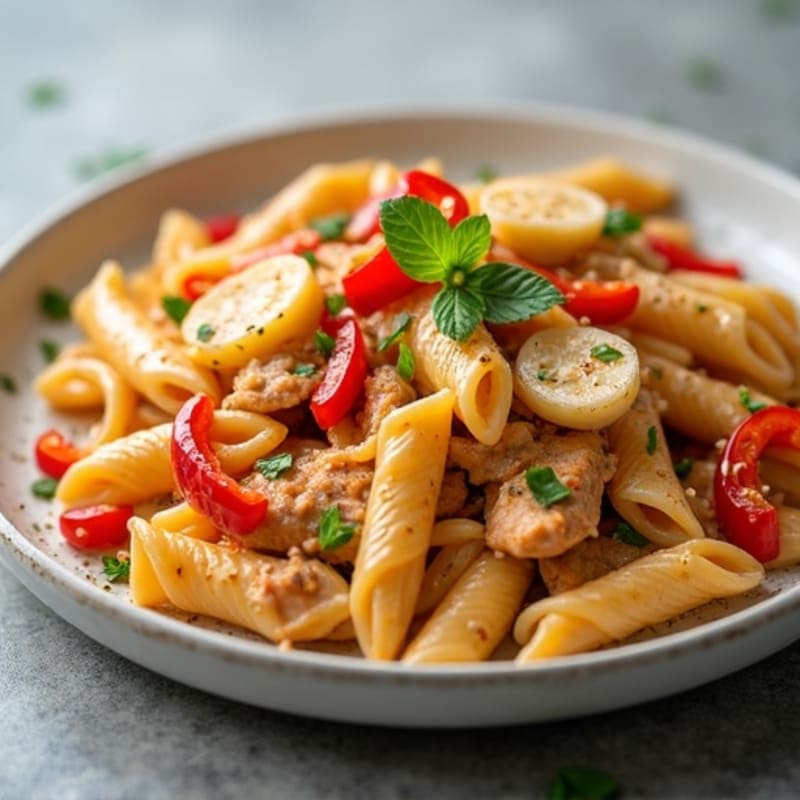 Creamy Cajun Chicken Pasta with Bell Peppers