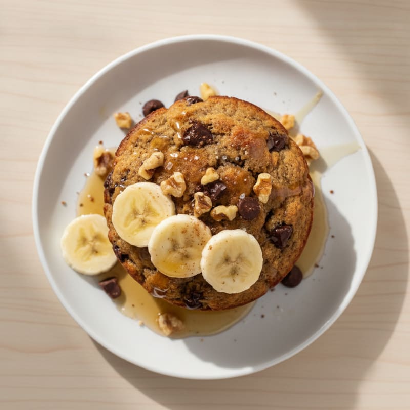 Decadent Gluten-Free Banana Bread Mug Cake