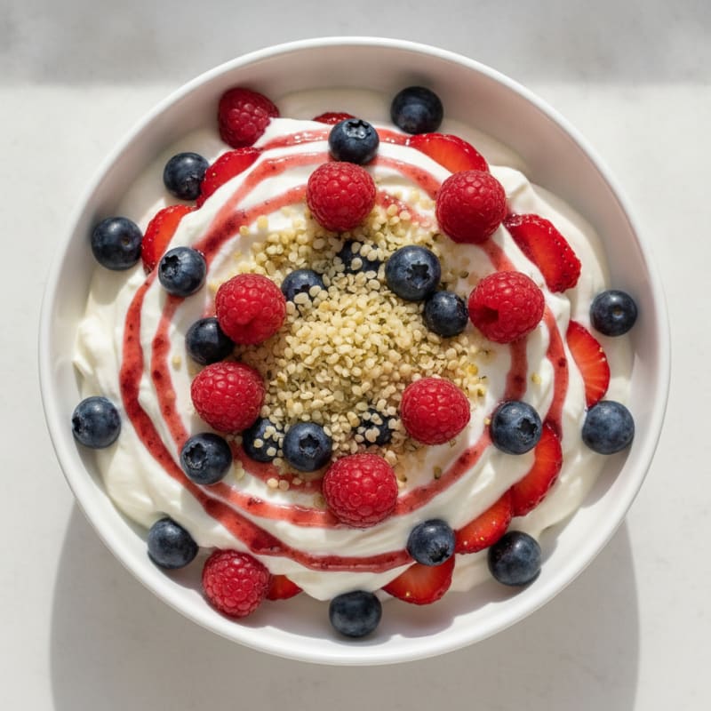 Creamy Greek Yogurt Protein Parfait with Mixed Berries