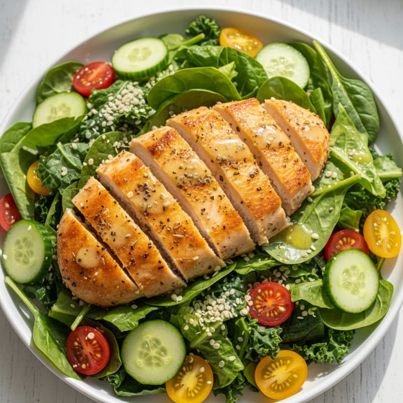 Crispy Lemon-Herb Chicken Salad