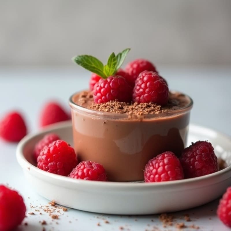 Silky Chocolate Protein Pudding with Greek Yogurt