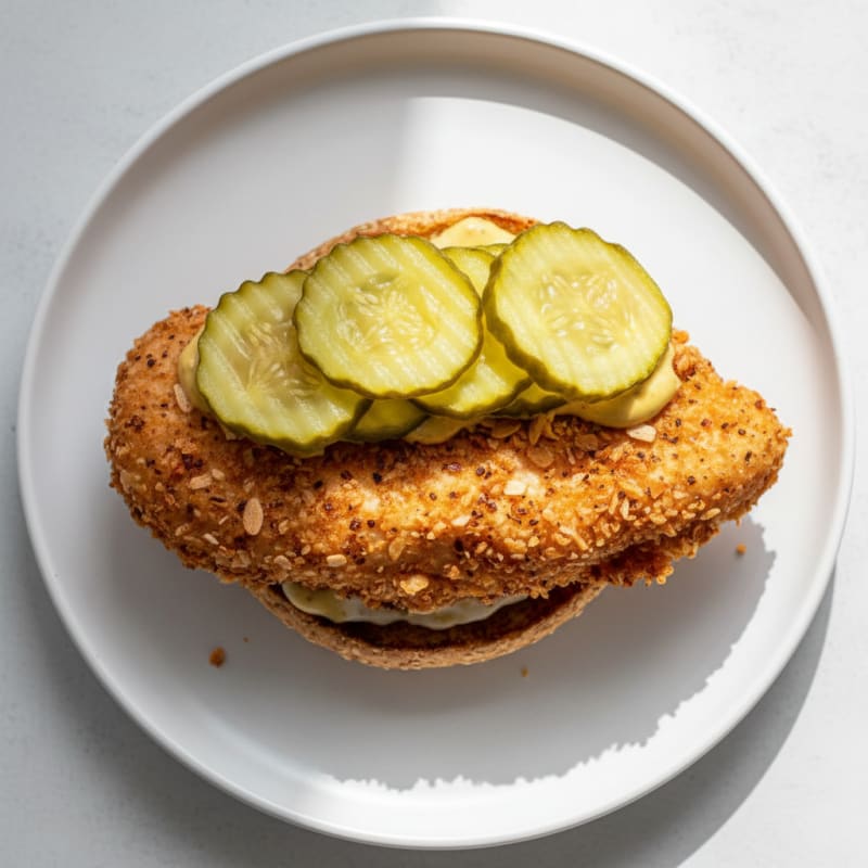 Buttermilk Fried Chicken Sandwich with Pickles