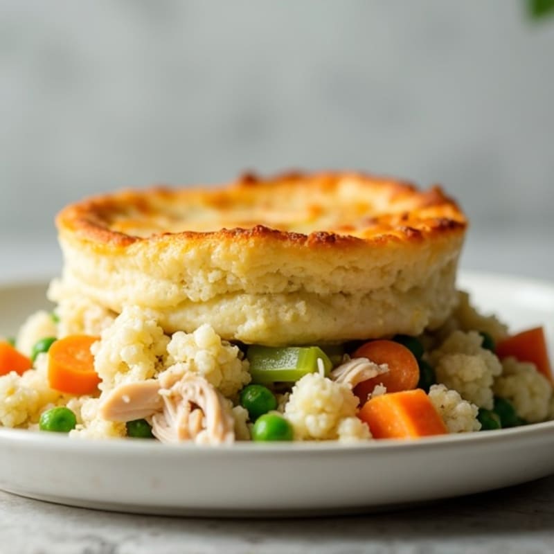 Creamy Cauliflower-Crust Chicken Pot Pie