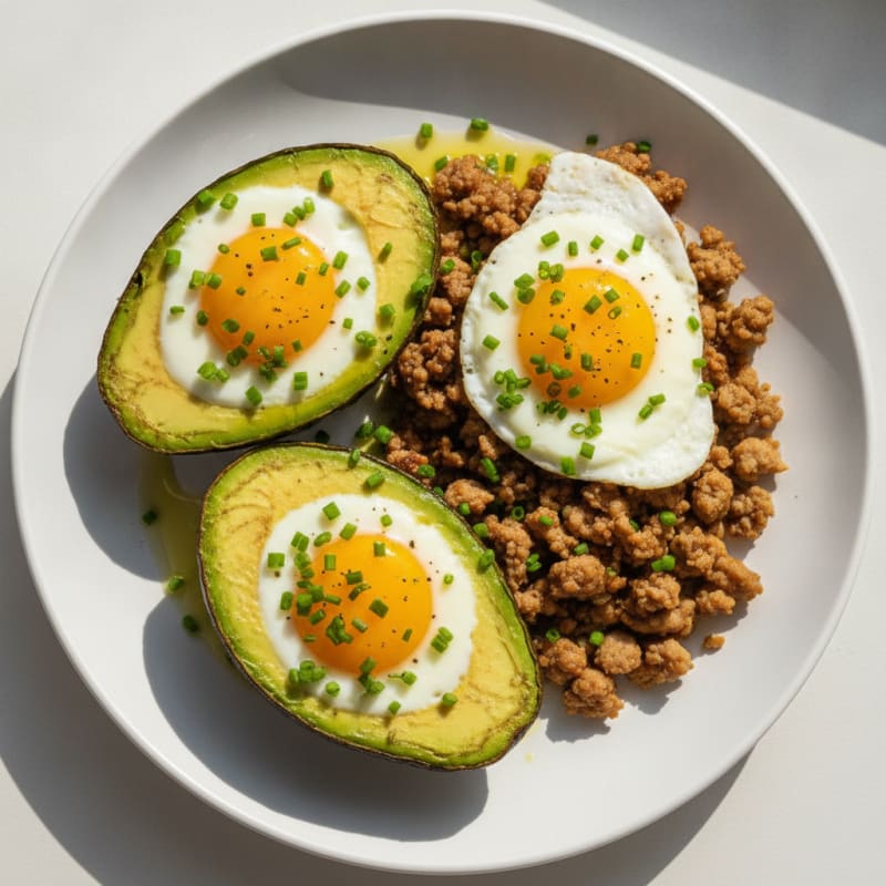 Baked Eggs in Avocado