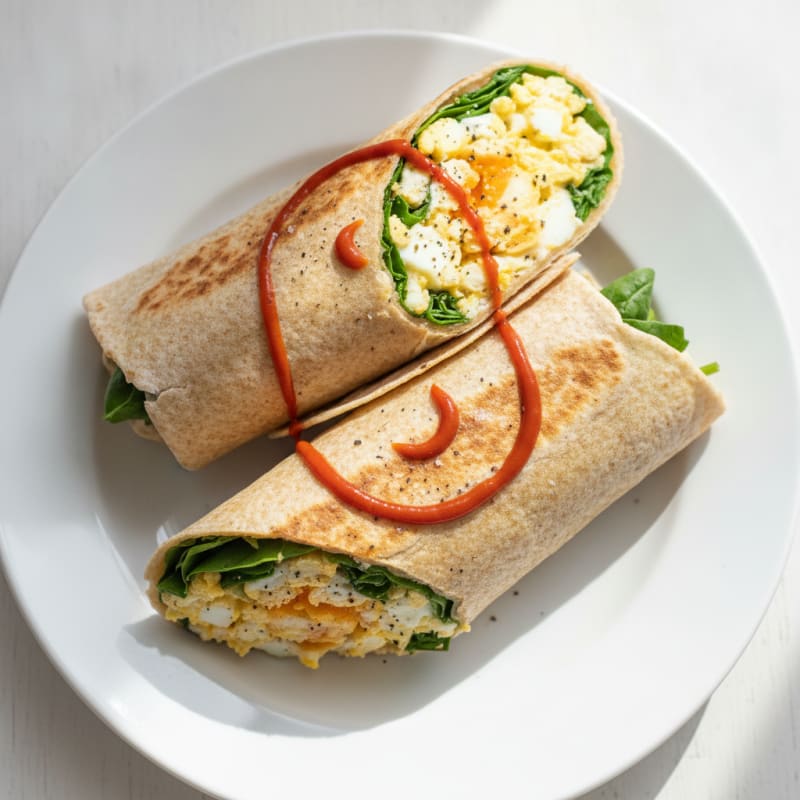 Curried Egg and Yogurt Wraps