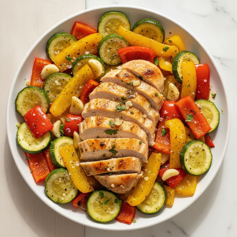Chicken and Roasted Vegetable Medley