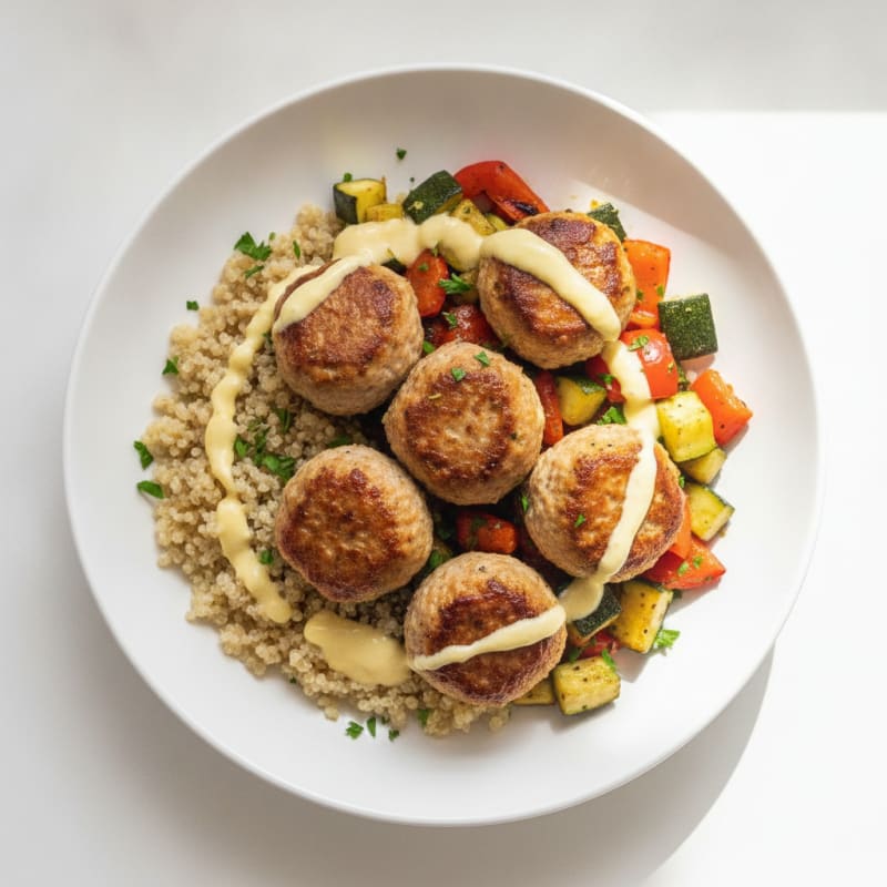 Savory Meatball Power Bowl