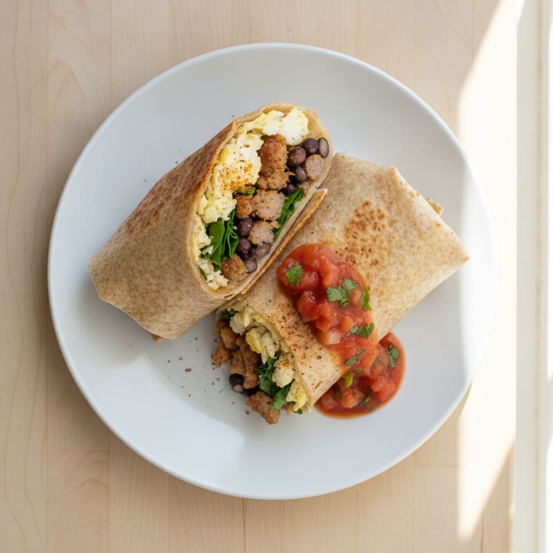 Sausage and Egg Breakfast Burrito