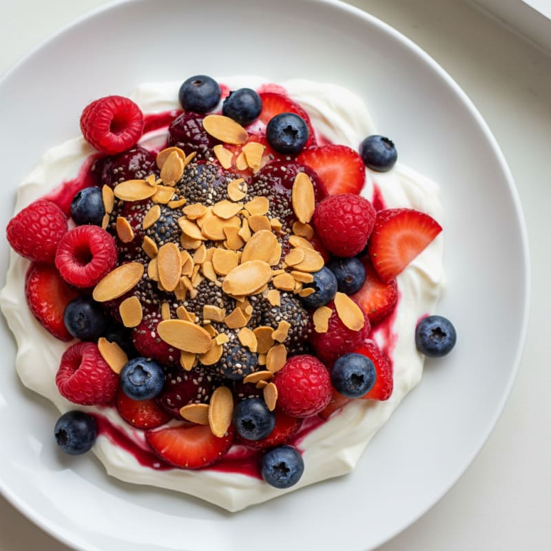 Creamy Greek Yogurt Protein Parfait with Mixed Berries