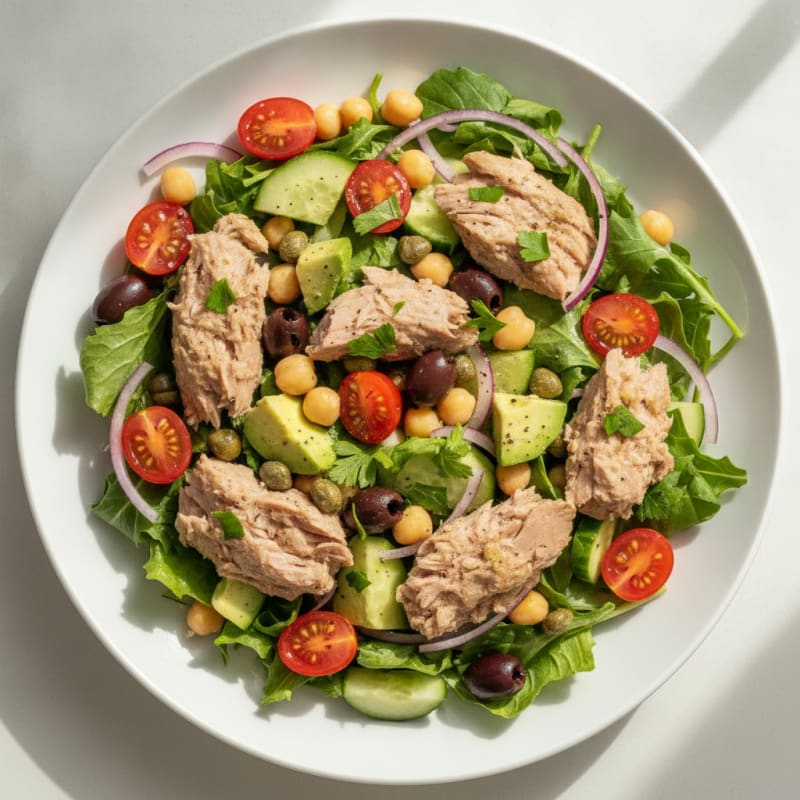 Mediterranean Tuna Salad with Capers