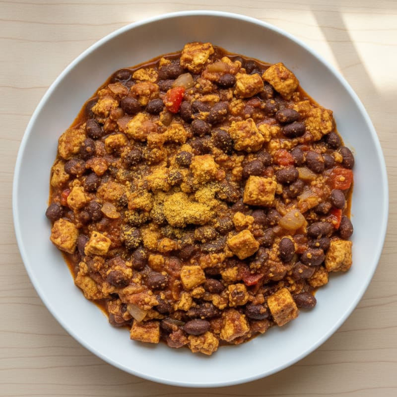 Hearty Tofu and Black Bean Chili