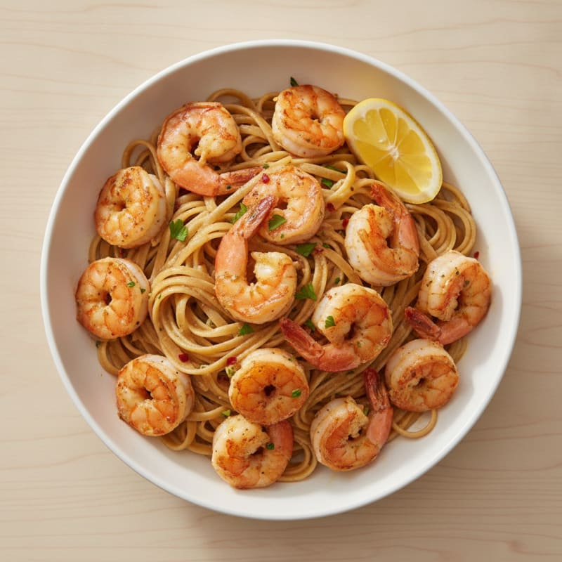 Garlic Butter Shrimp Scampi with Linguine