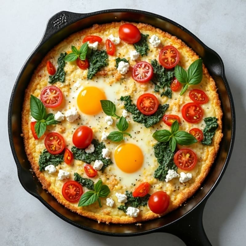 Fluffy Mediterranean Herb Frittata