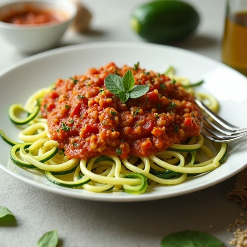 Protein-Packed Turkey Bolognese with Zucchini Noodles