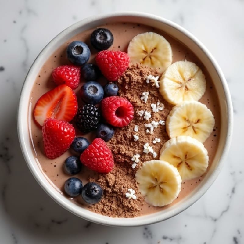 Creamy Protein-Packed Mocha Smoothie Bowl