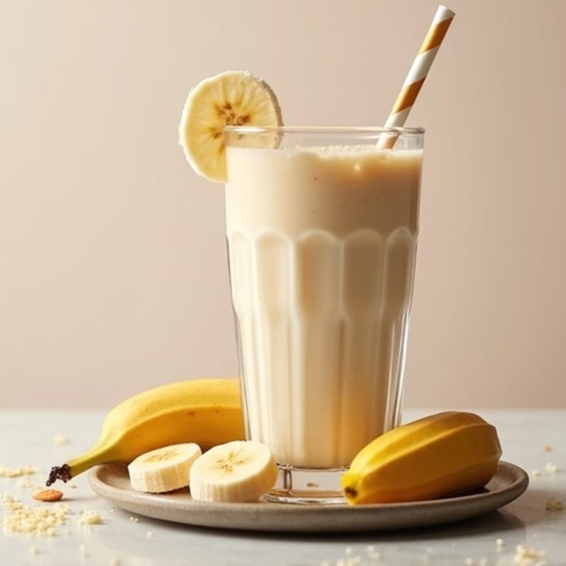 Healthy Creamy Vanilla Almond Protein Shake