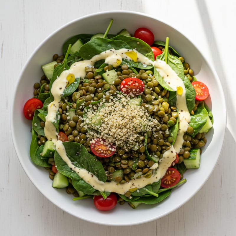 Creamy Lentil and Vegetable Protein Bowl