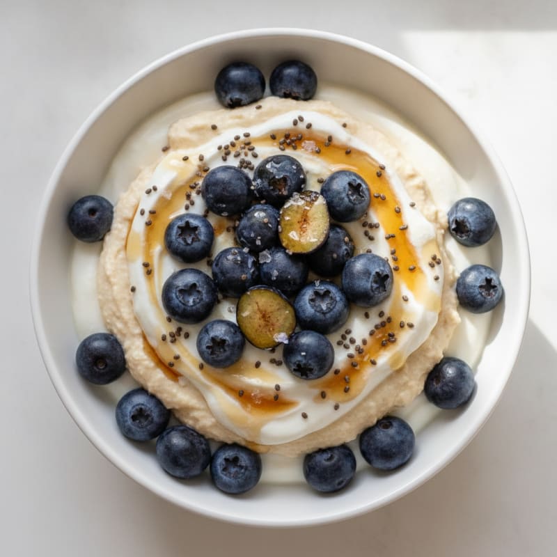 Silken Tofu Almond Butter Parfait