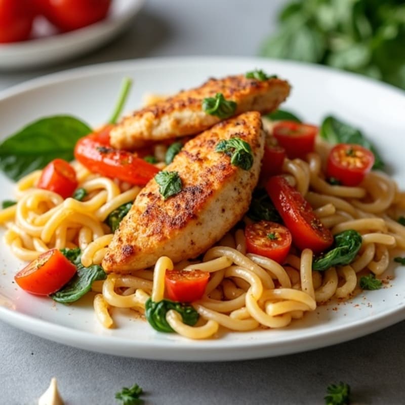 High-Protein Spicy Cajun Chicken Pasta