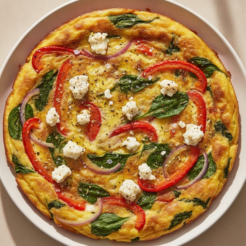 Loaded Vegetable and Feta Frittata
