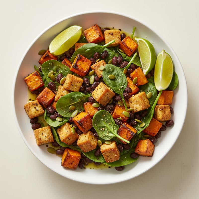 Roasted Sweet Potato and Black Bean Bowl