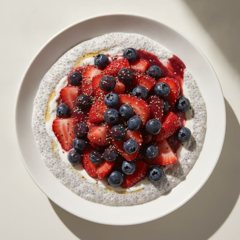 Berry Chia Seed Breakfast Pudding