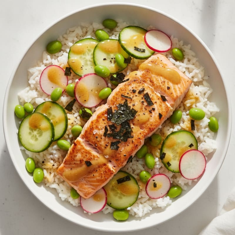 Salmon Sushi Rice Bowl