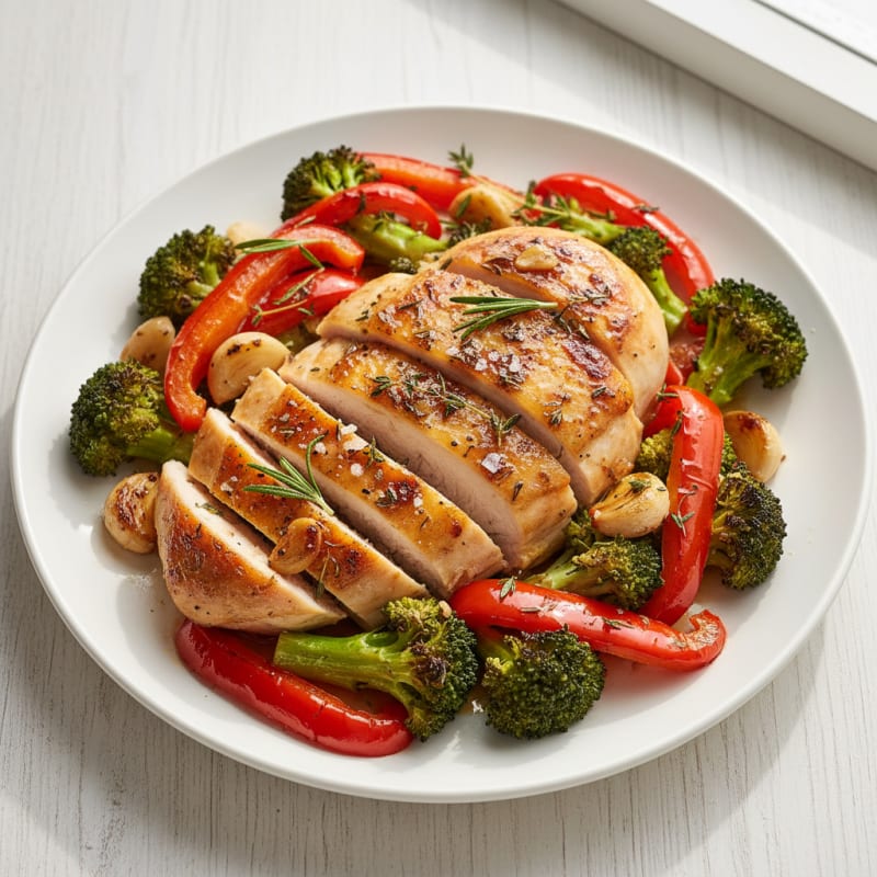 Garlic Herb Roasted Chicken with Vegetables