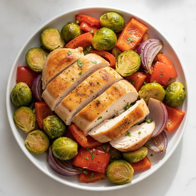 Herb-Roasted Chicken with Roasted Vegetables