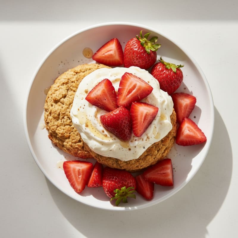 Strawberry Shortcake with Vanilla Bean Cream