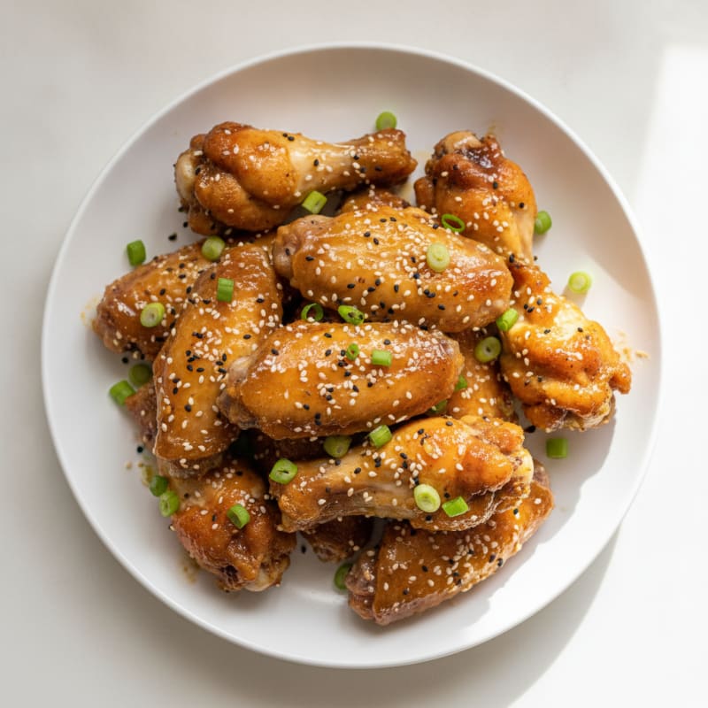 Honey-Garlic Chicken Wings with Sesame
