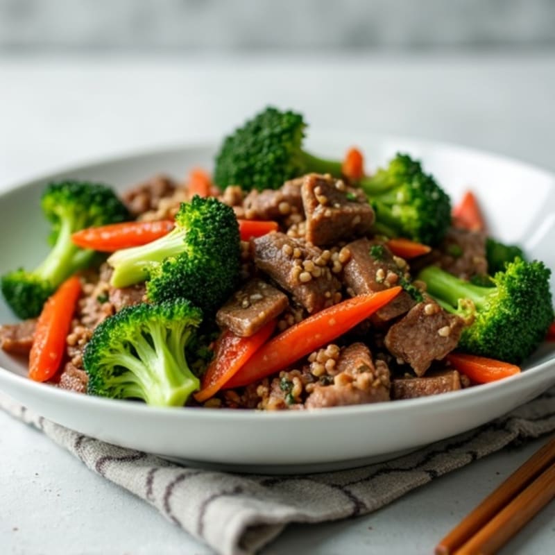 Quick Savory Beef and Crispy Broccoli Stir-Fry