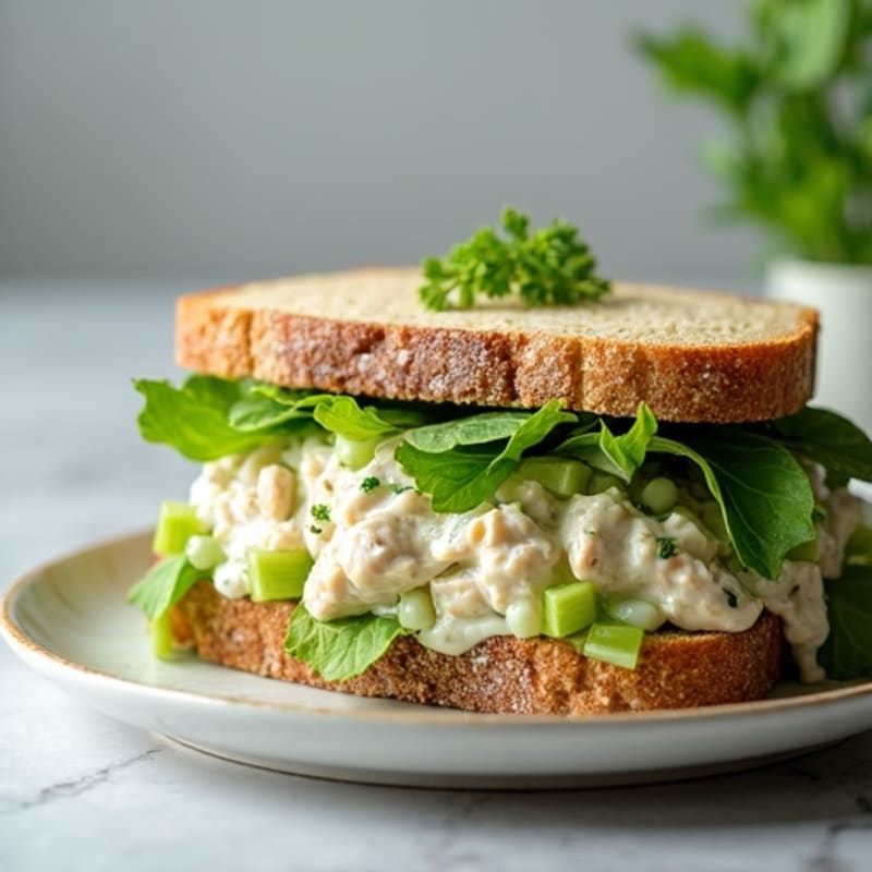 Creamy Fresh Herb Chicken Salad Sandwich