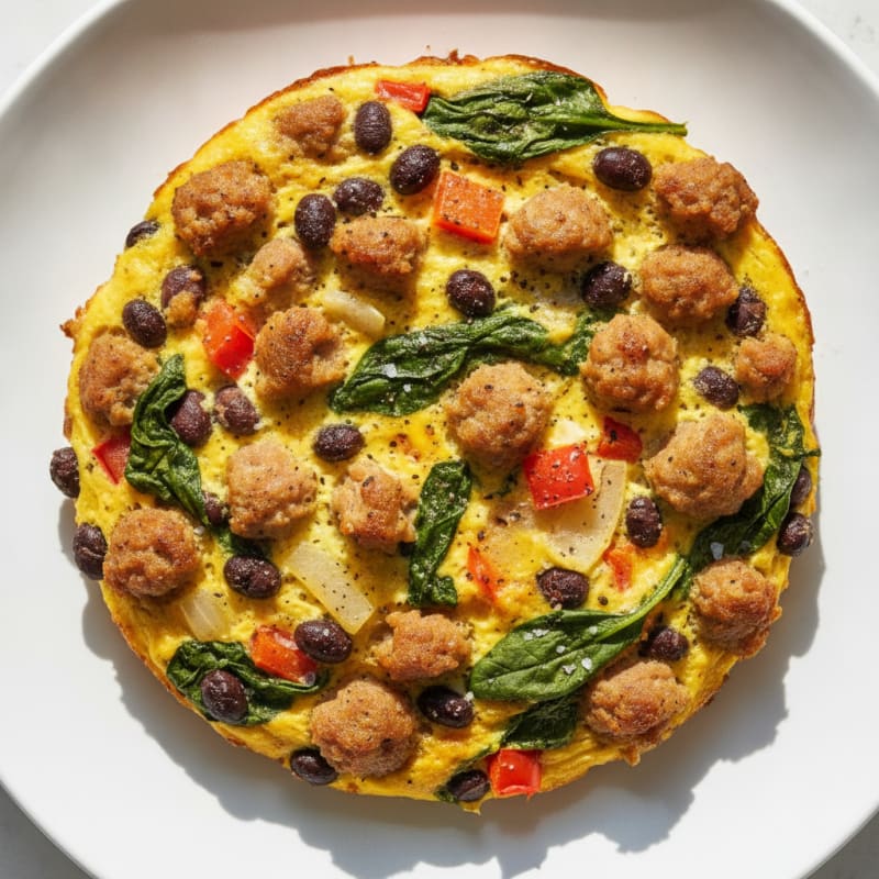 Sausage and Veggie Egg Bake