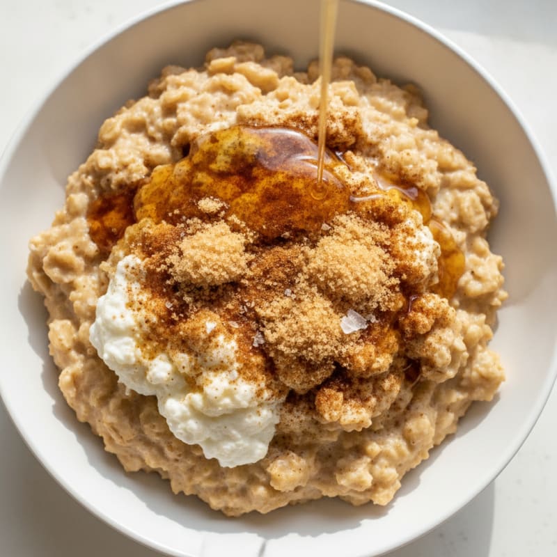 High-Protein Maple Brown Sugar Oatmeal