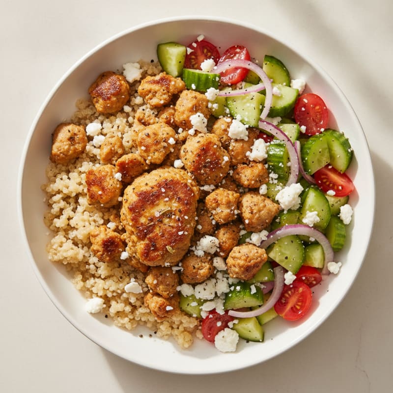 Mediterranean Turkey & Quinoa Bowl