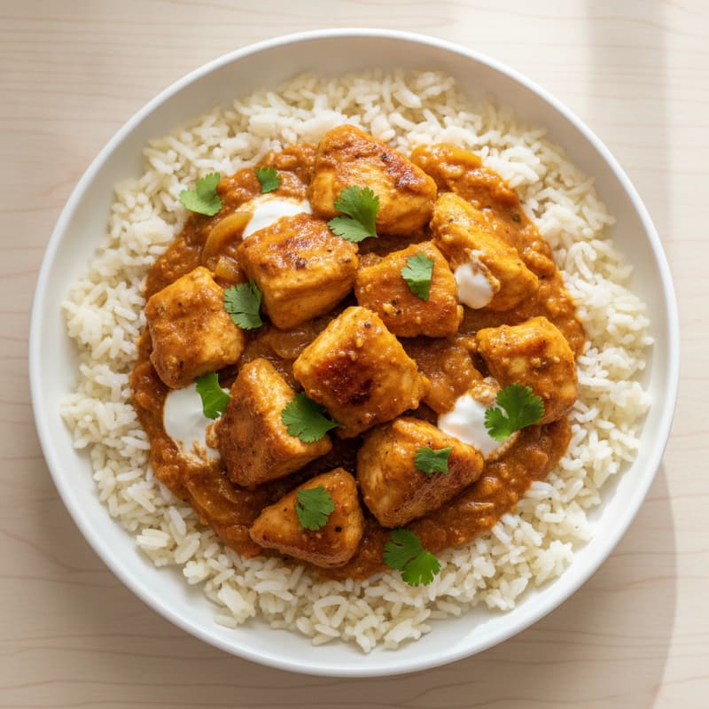 Spiced Butter Chicken with Basmati Rice