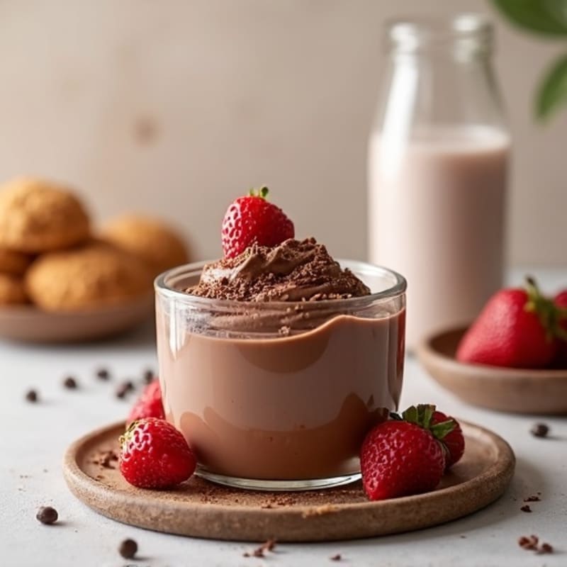 Silky Chocolate Protein Pudding with Greek Yogurt