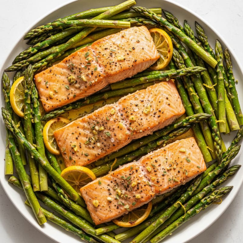 Sheet Pan Lemon Herb Salmon and Asparagus