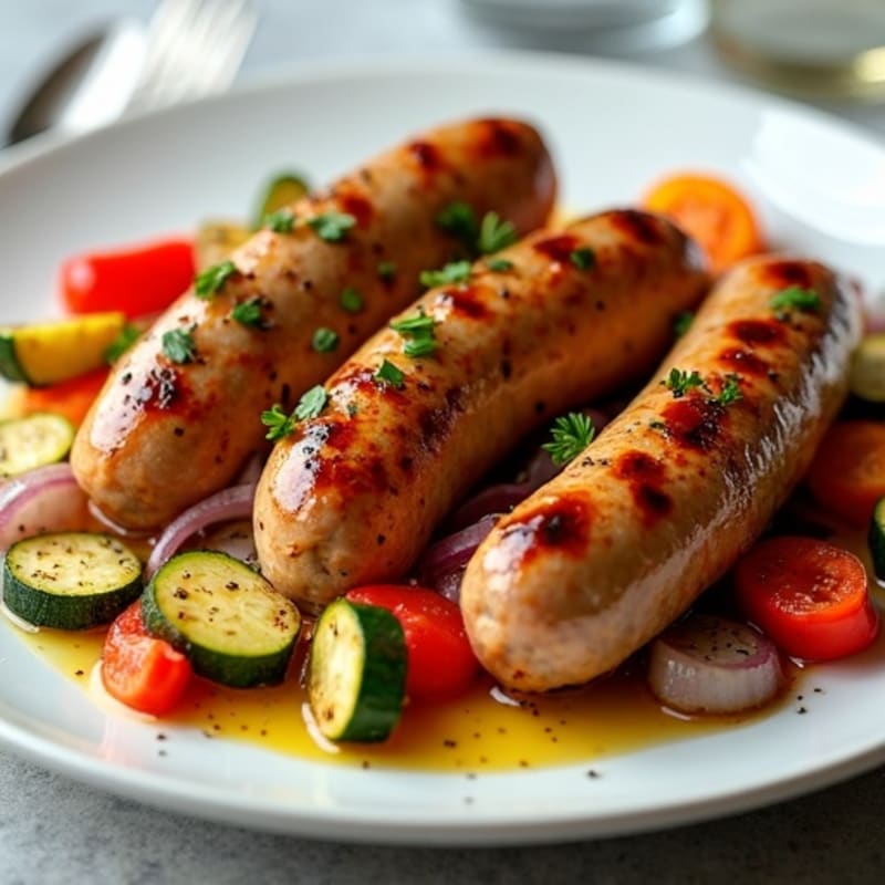 Sheet Pan Roasted Chicken Sausage and Peppers