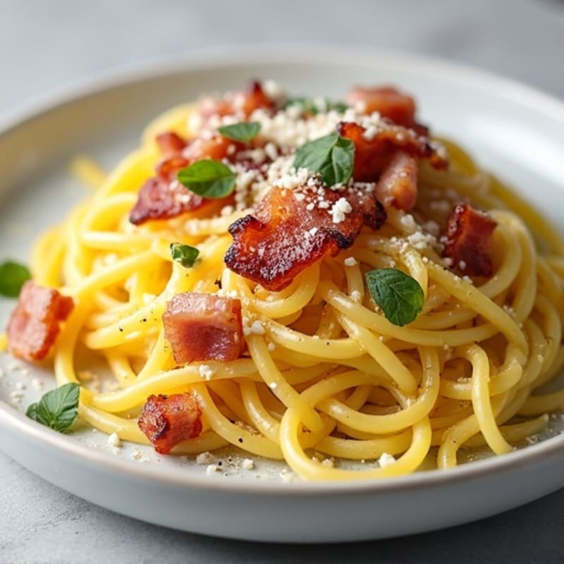 Creamy Turkey Bacon Spaghetti Squash Carbonara